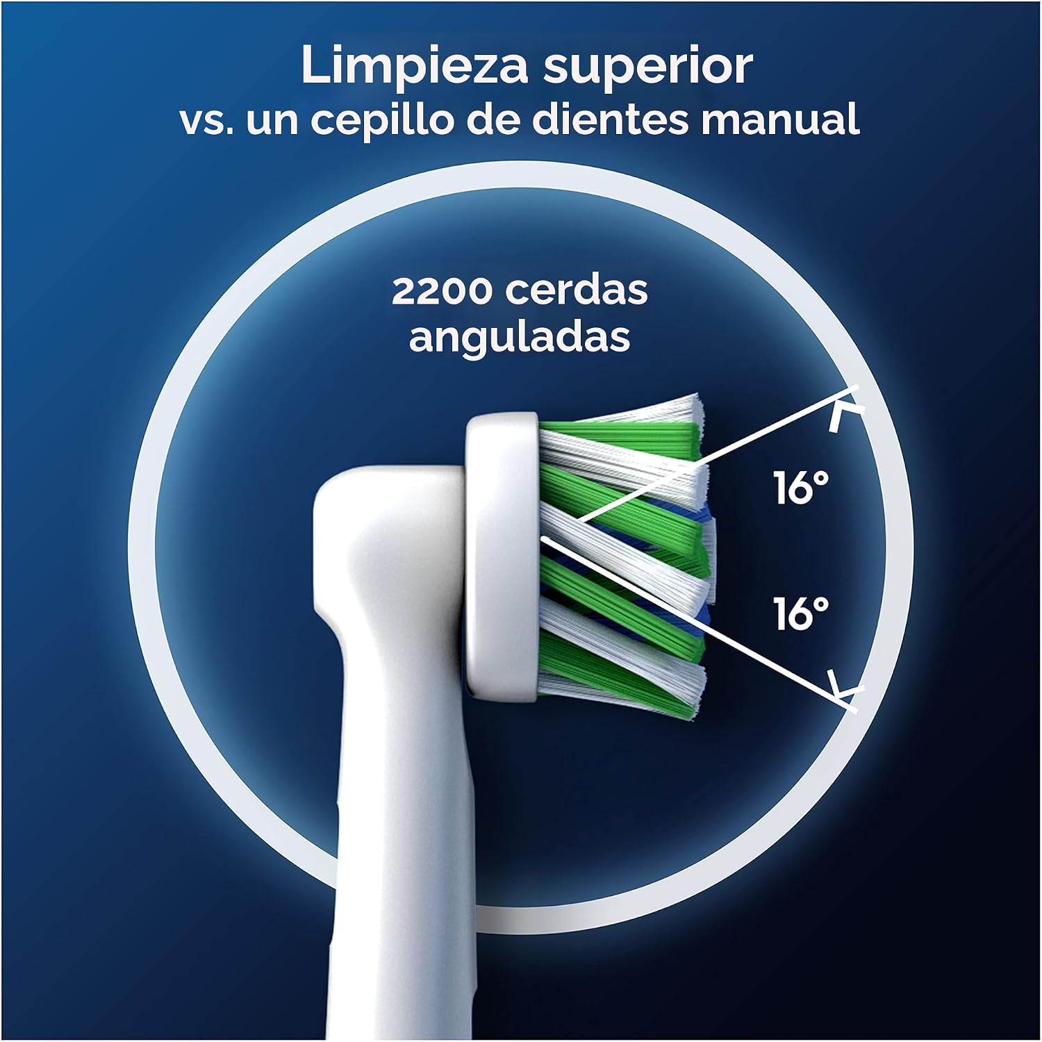 Oral B Cross Action Recambio de cabezales de cepillo de dientes eléctrico, 4 unidades