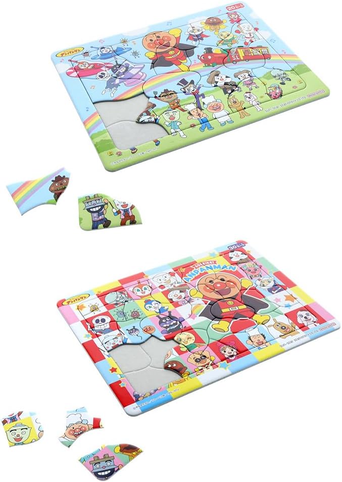 Sunstar Stationery 5490008A Anpanman Mini Puzzle Set, 2 Pieces
