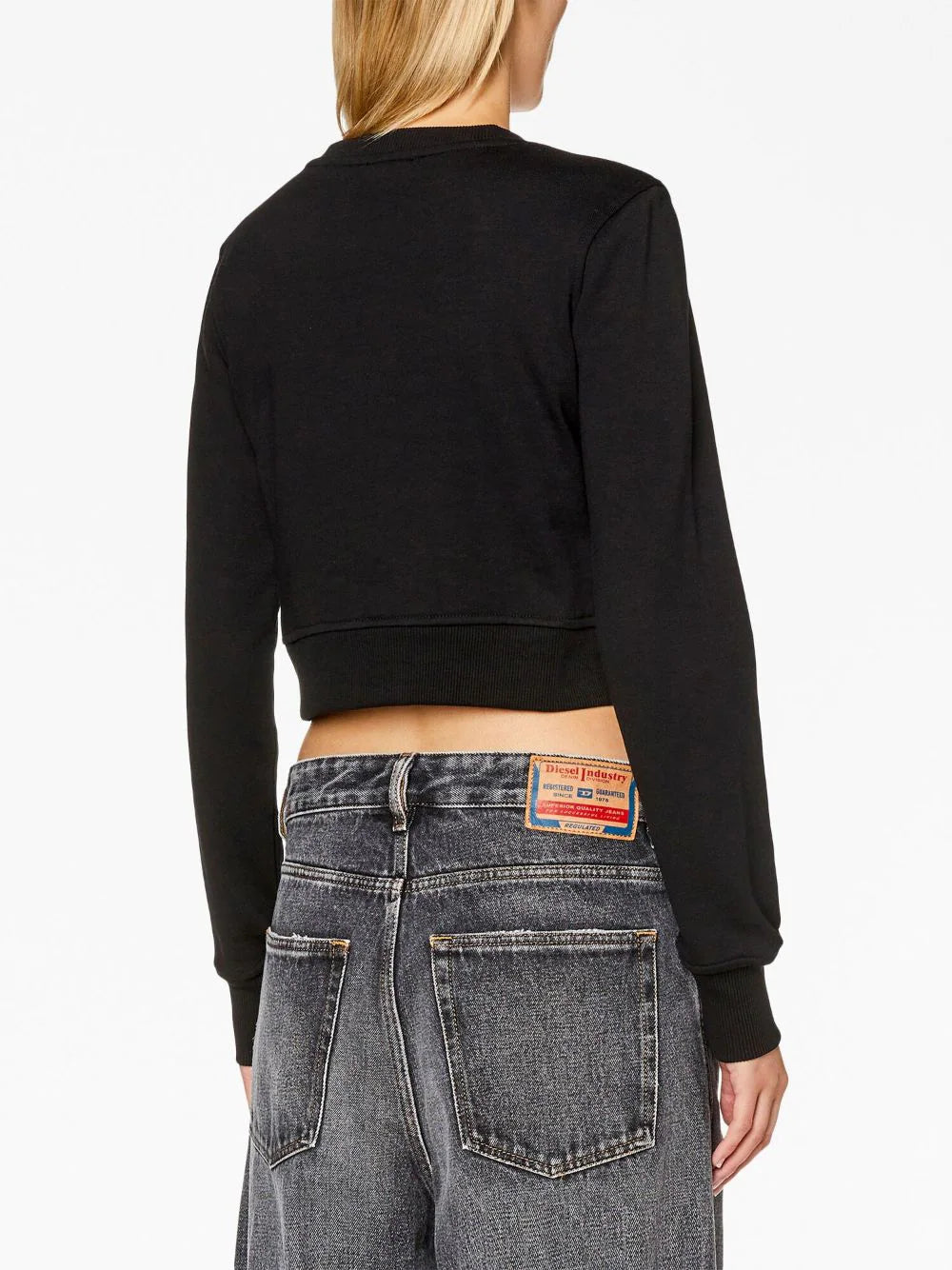 Diesel ディーゼルfスリミーODクロップスウェットシャツが切り取られた - Image 3