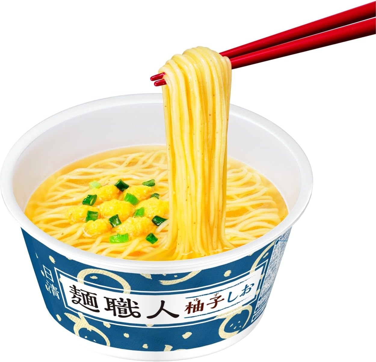 Nissin Noodle Craftsman Yuzu Shio (Made with Kochi Yuzu Skin Powder, Fragrance Even Refreshing), Nissin Foods Cup Noodles, 2.6 oz (76 g) x 12 Packs