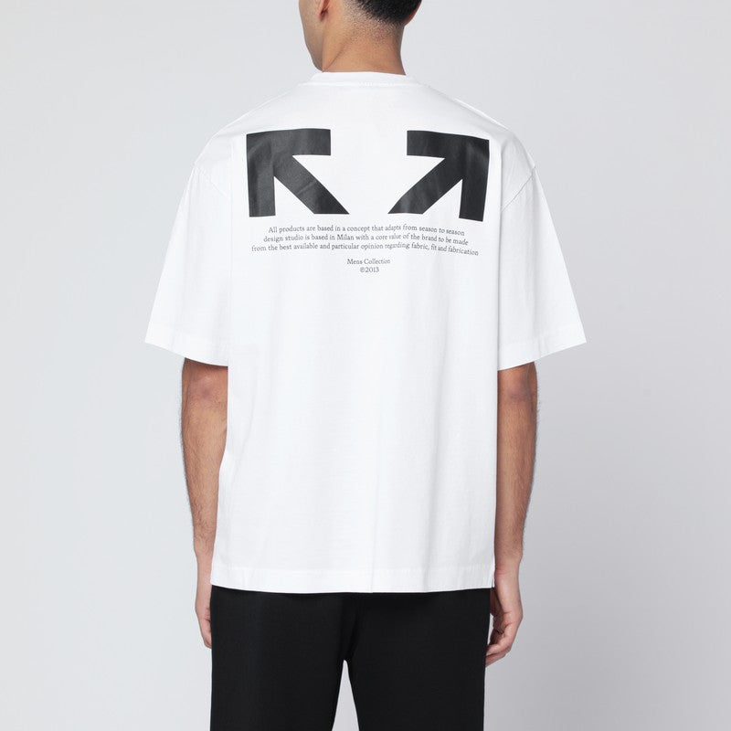 Off Off White™ White Half Arrow Skate Logo T Shirt - Image 3