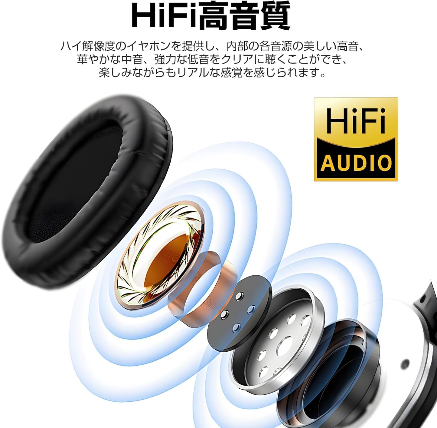 Bluetooth 5.3 & HIFI High Sound Quality Headphones, Wired Wireless, Dual Use, Sealed Type, Lightweight, Up to 38 Hours of Continuous Playback, Sound Leak-Proof, Foldable, Volume Adjustable, CVC 8.0