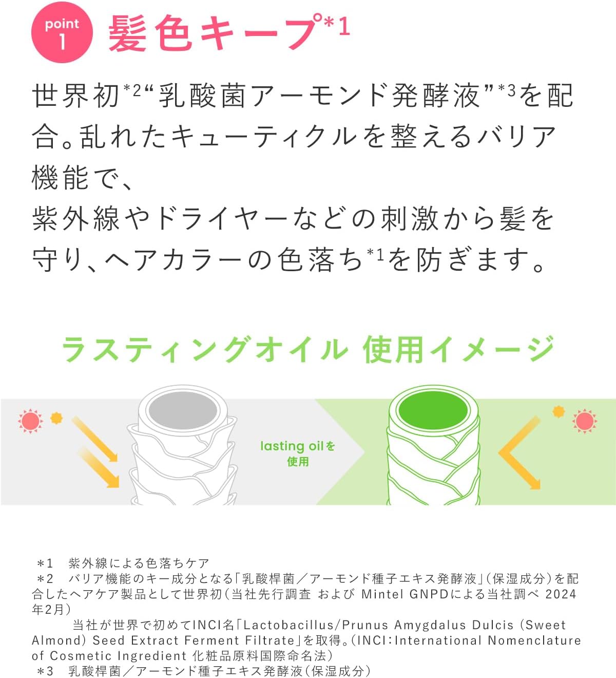 Product Lasting Oil/UV Protection Hair Color Fade Prevention Hair Oil