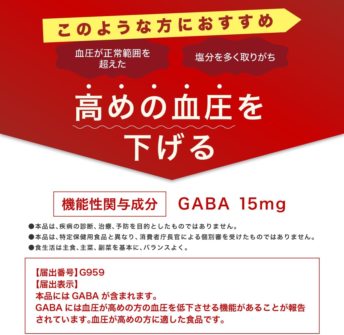 Prime Pharmaceutical Blood Pressure GABA Support Supplement, Lowers High Blood Pressure, Functionally Labeled Food