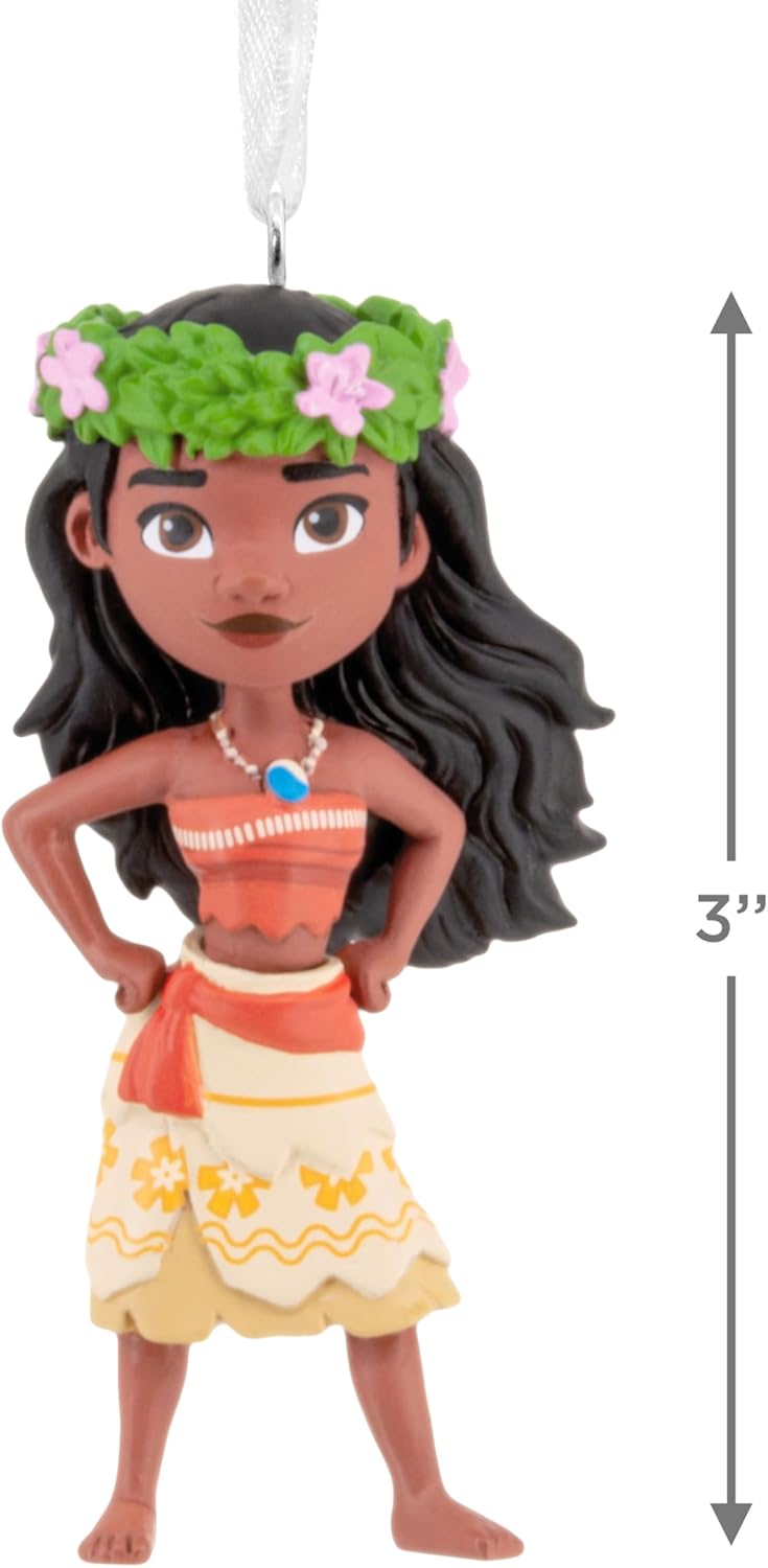 Hallmark Disney Princess Moana - Adorno de Navidad estilizado, regalos para fanáticos de Disney