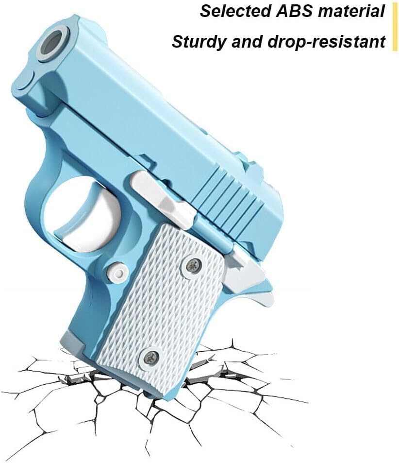 jwyndsq Gravity Fidget Gun Toys 3D Printed Mini Handgun Toy Gun Stress Toy Blow Back Stress Reliever No Firing Stress Relief Toy For Ages 3 Years Old And Up Stress Relief Toy Playful Entertainment Toy