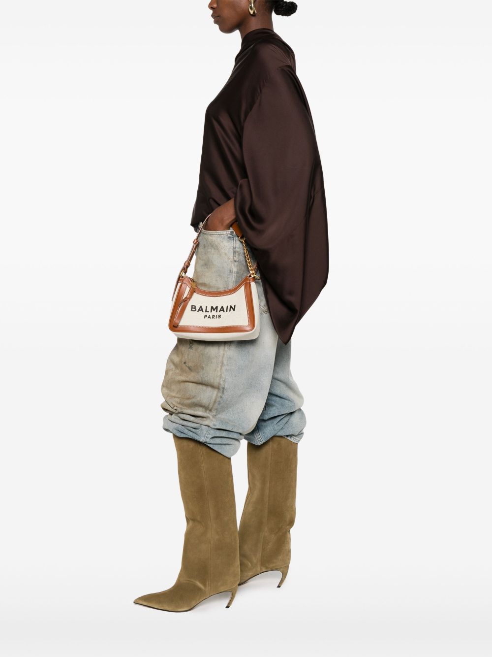 Balmain B Army Canvasショルダーバッグ - Image 3