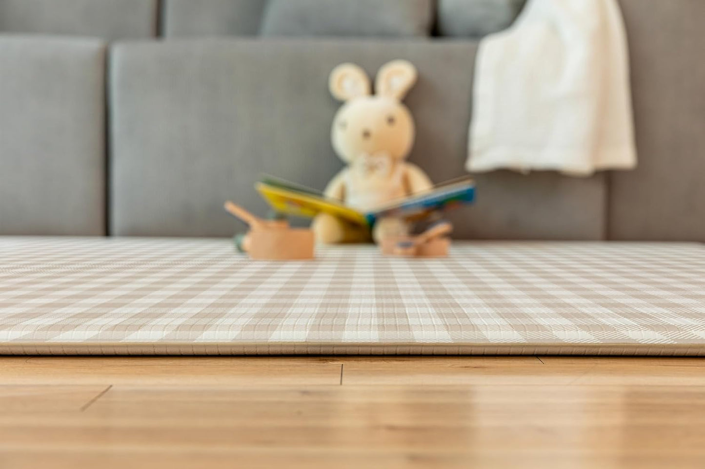 PARKLON Soft Cushion Mat, Antibacterial, Waterproof, Soundproof, Flameproof, Memory Foam, Reversible, Play Mat