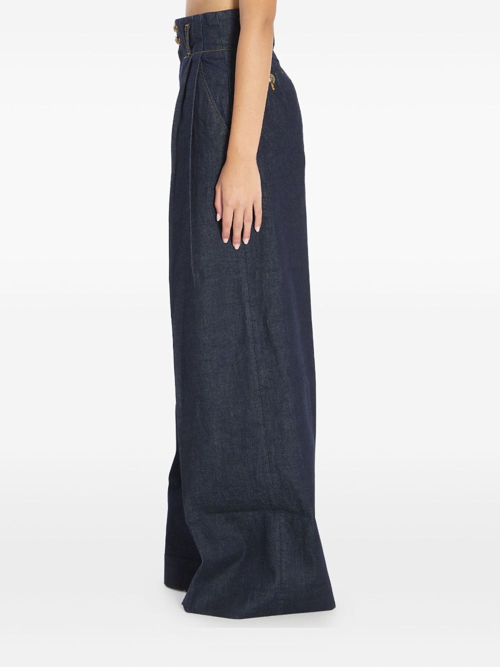 Zimmermann ジマーマンワイドレッグデニムジーンズ - Image 3