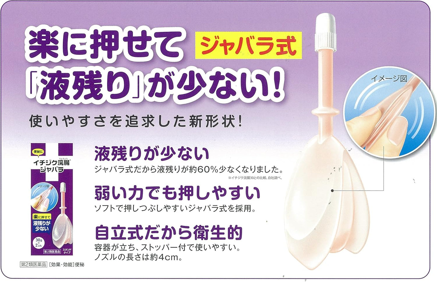 【第2類医薬品】イチジク浣腸ジャバラ 30g×2個入