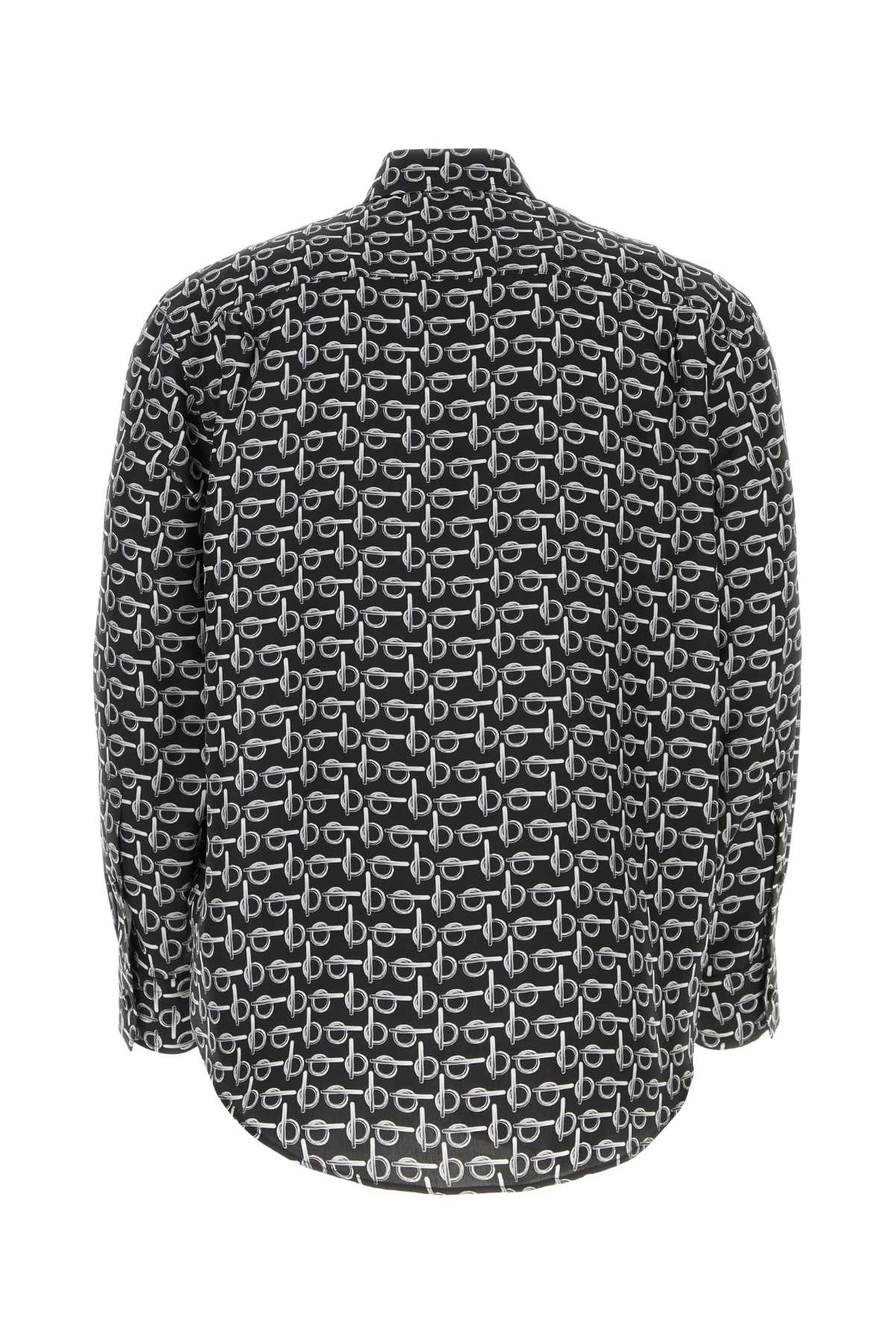 Burberry バーバリープリントシルク特大シャツ - Image 3