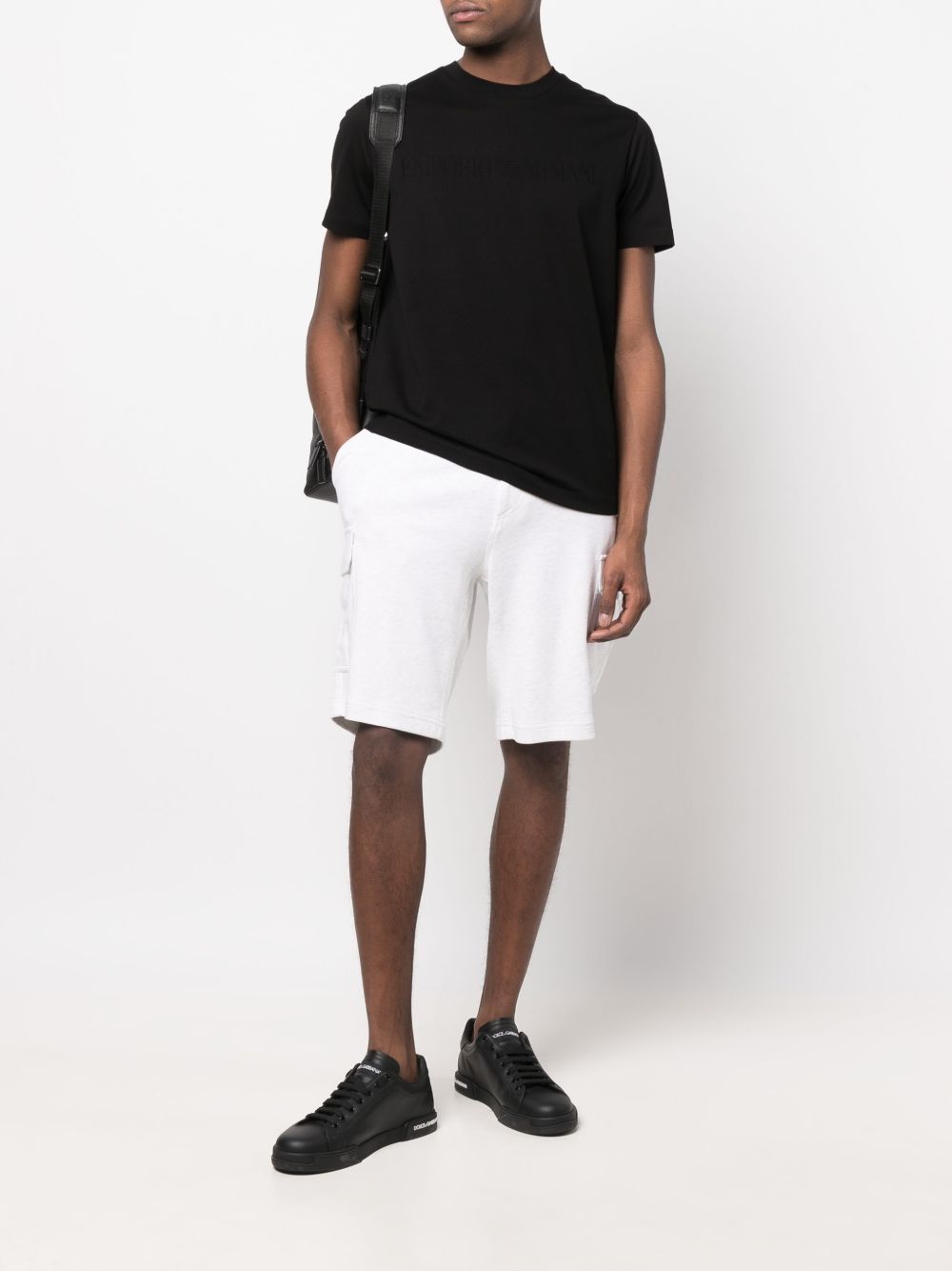 Emporio エンポリオアルマーニロゴコットンTシャツ - Image 3