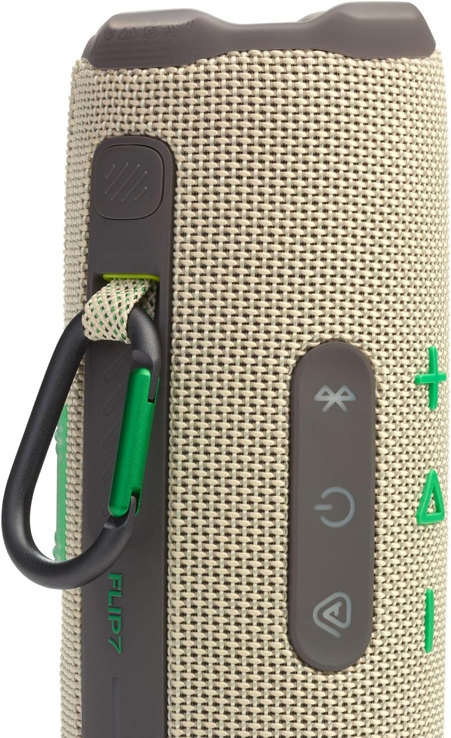 JBL FLIP 7 / Portable Speaker / Bluetooth Compatible / IP68 Dustproof and Waterproof / USB-C / App Compatible / Includes Strap and Carabiner / AURA CAST Multi-Speaker Connection / Wimbledon Green