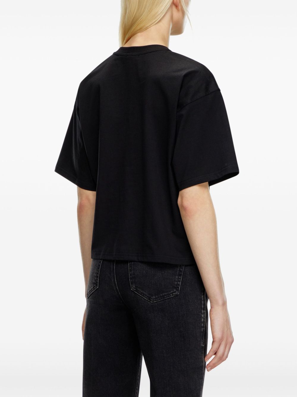 Diesel ディーゼルTバックスクロップコットンTシャツ - Image 3
