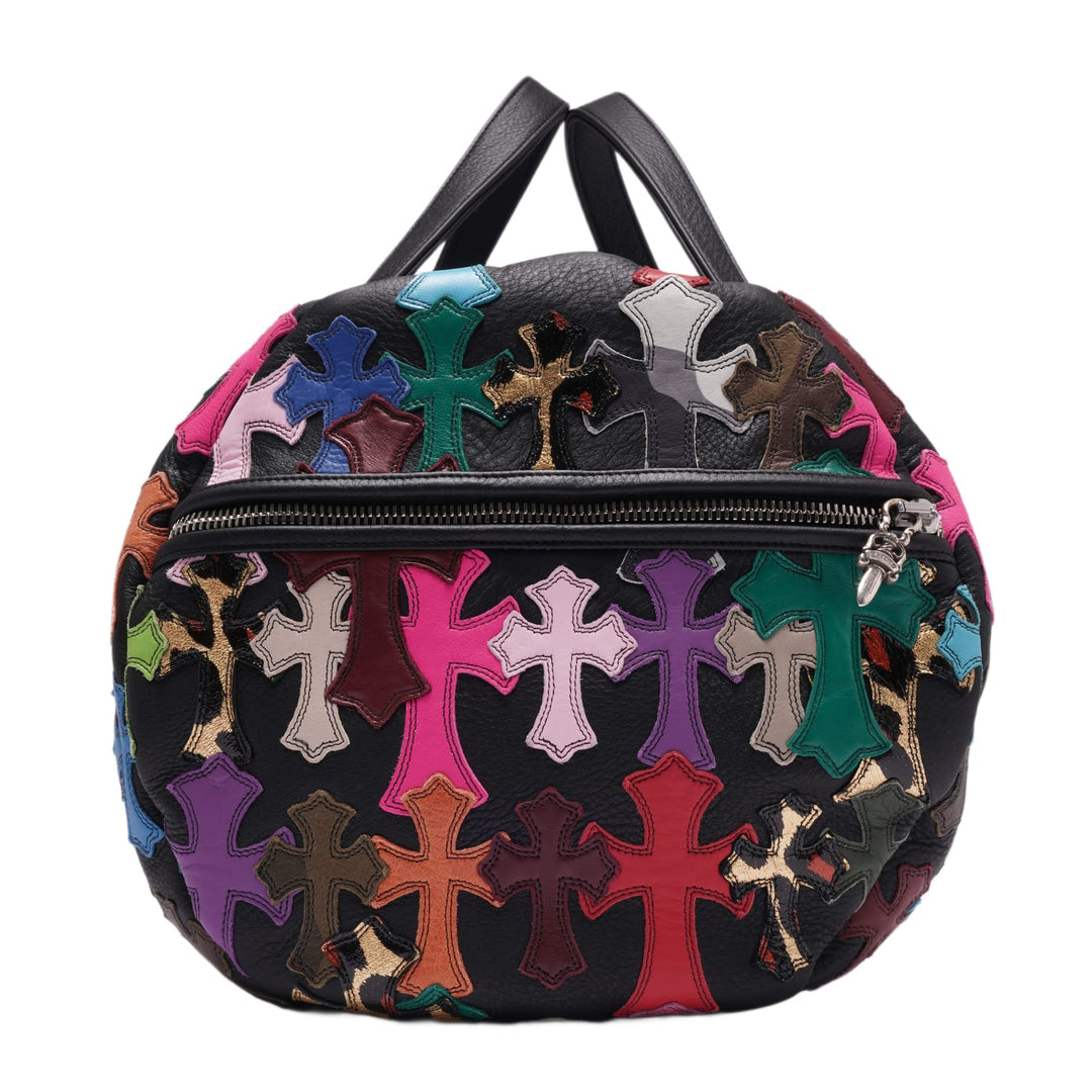 CHROME HEARTS 'XXL MULTICOLOR CROSS PATCH' DUFFLE BAG