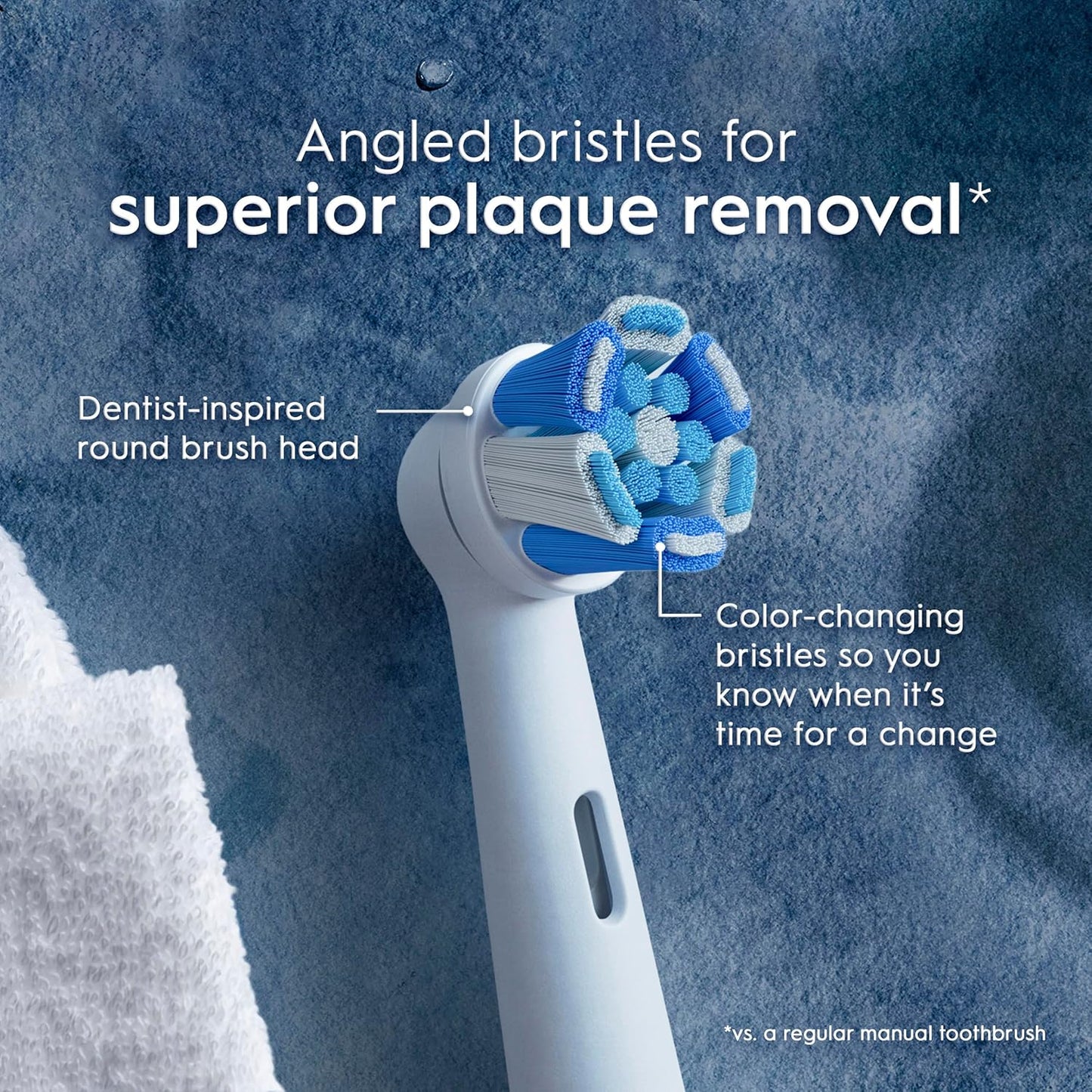 Oral-B iO Series Ultimate Clean - Cabezales de cepillo de dientes eléctrico de repuesto para un cepillo de dientes eléctrico Oral-B 2 unidades, color blanco
