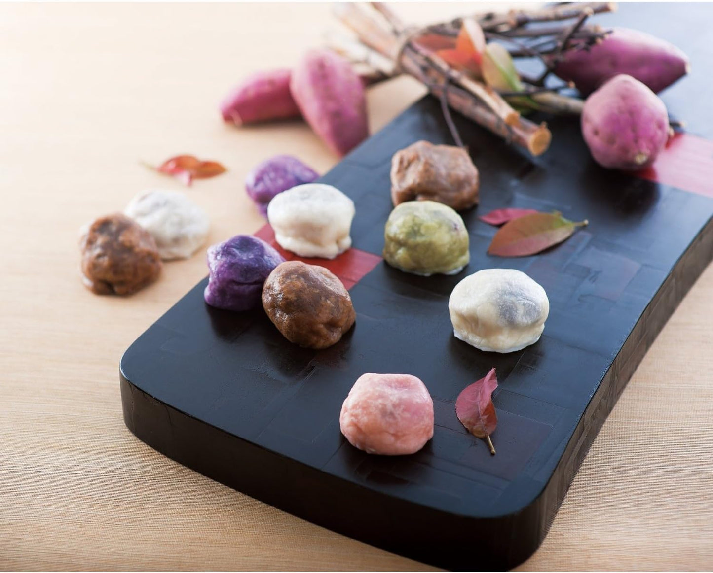 Kumamoto Specialty Ikinari Dumplings, Set of 10 (Plain, Murasaki, Yomagi, Brown Sugar, Sakura), Set of 2, Set of 2, Potatoya Choubee, Kouyama, Sweet Potatoes, and Special Red Age, Traditional Japanese