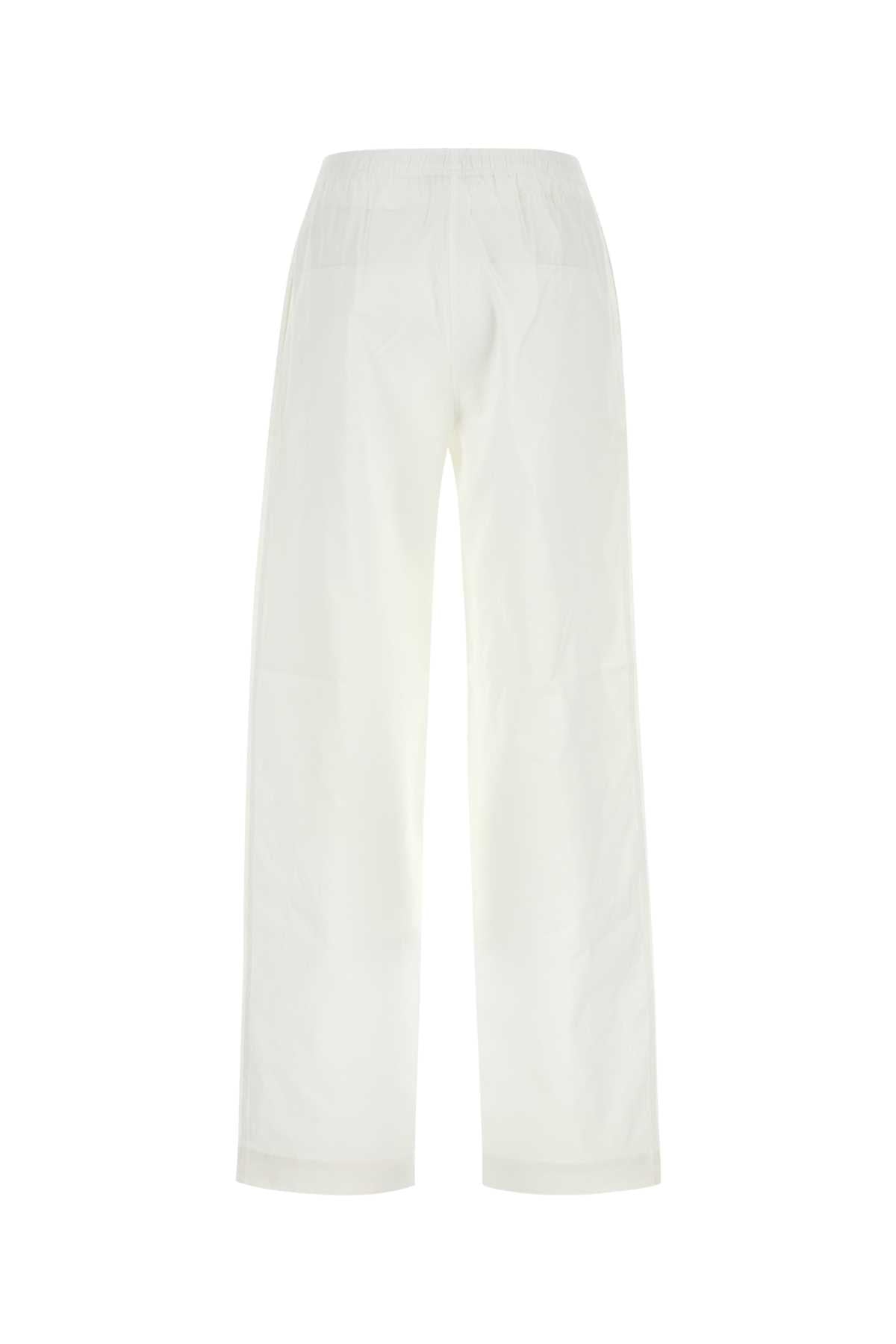Miu Miu Miu White Poplin Pajama Pant - Image 3