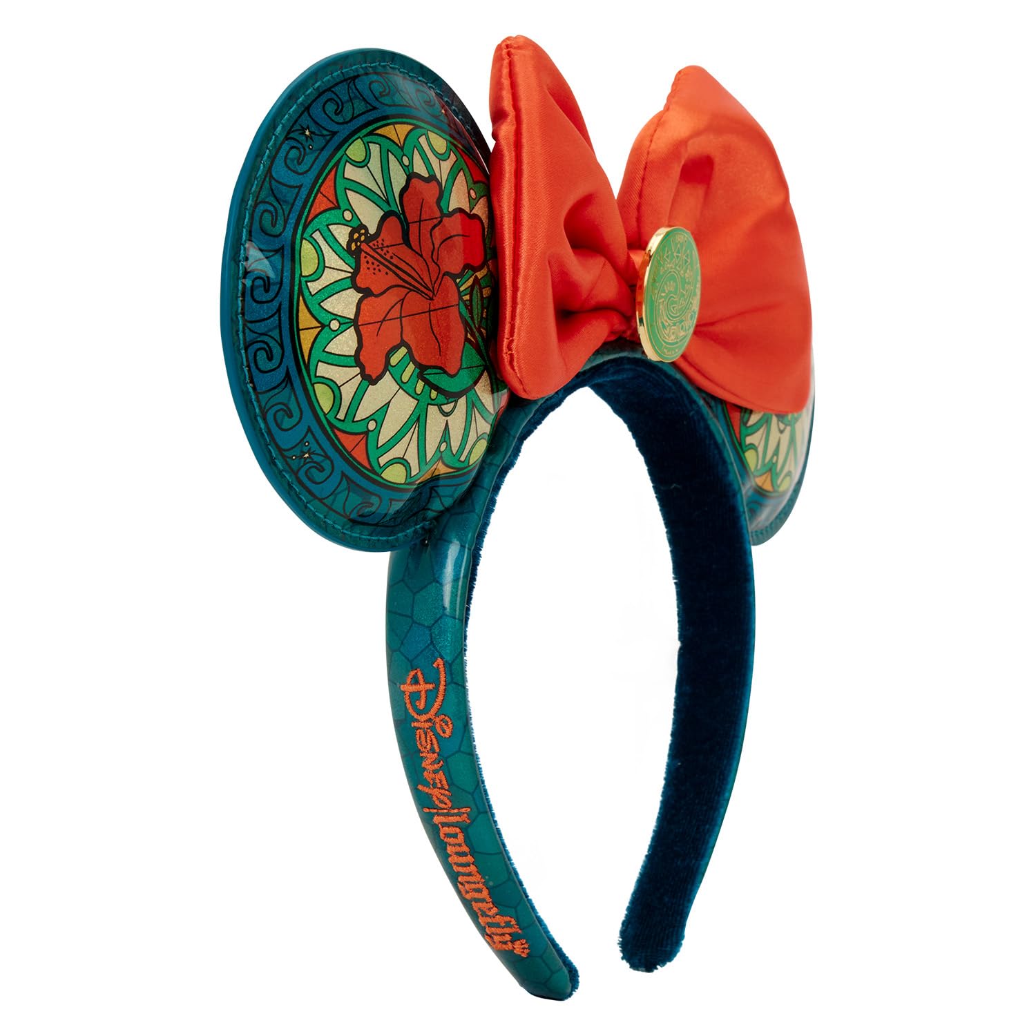 Loungefly Colección de vidrieras de Disney Princess: orejas de Moana, exclusivo de Amazon
