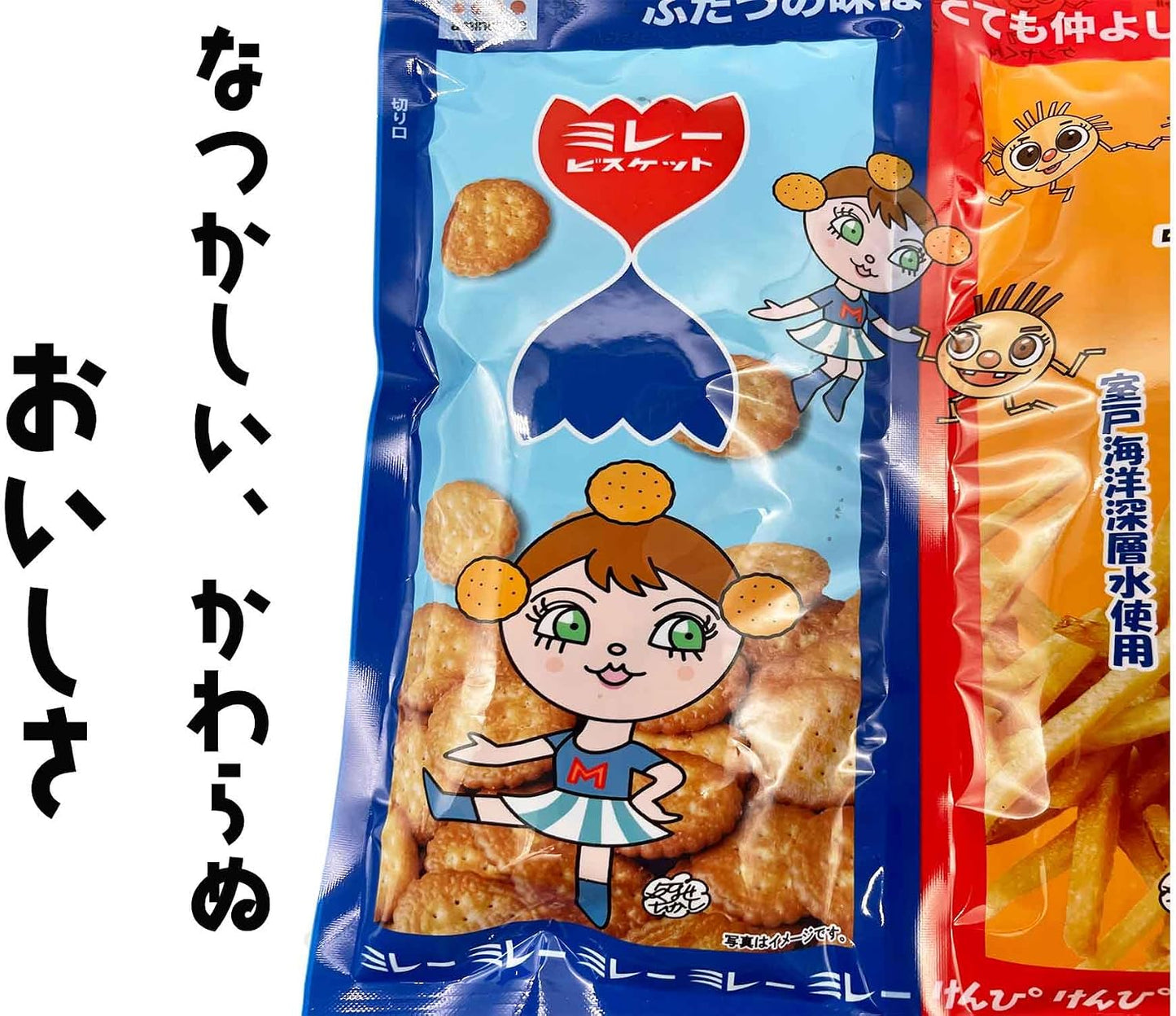 Millet Biscuit Potato Kempi Pair Pack, 3.5 oz (100 g) x 3 Piece Set (Kochi Sweets, Potato Kenpi, Kochi Treats, Specialty from Kochi Prefecture), Made with Muroto Ocean Deep Water