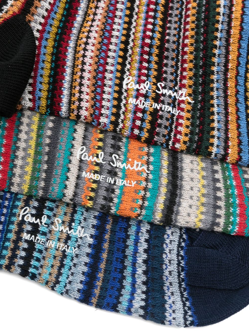 Paul ポール・スミスはソックス3パックを印刷しました - Image 3