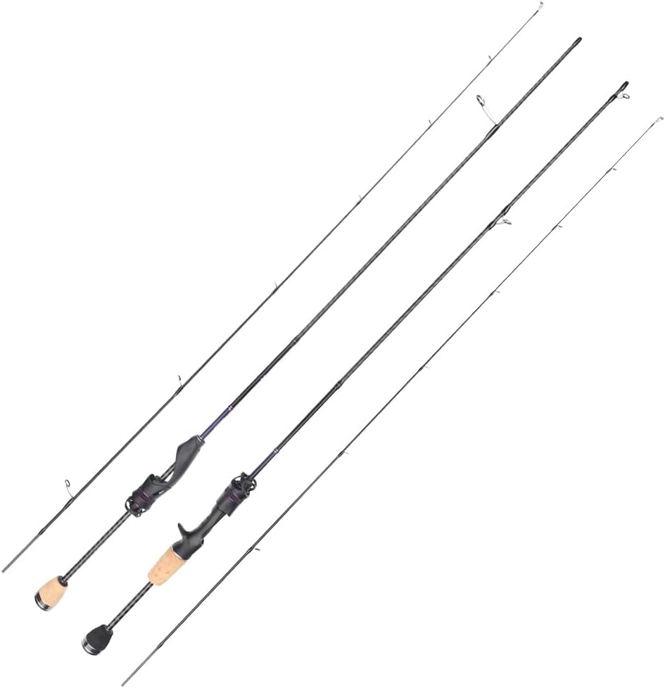 Ultra Light Ultra Soft UL Sensitive Solid Tip Carbon Lure, Carbon Fiber Fishing Rod, Casting/Spinning Rod, 5.9 ft (1.51 m), 6.6 ft (1.68 m), 2 Strings, Small Items, Casting Rod, Fishing Tool