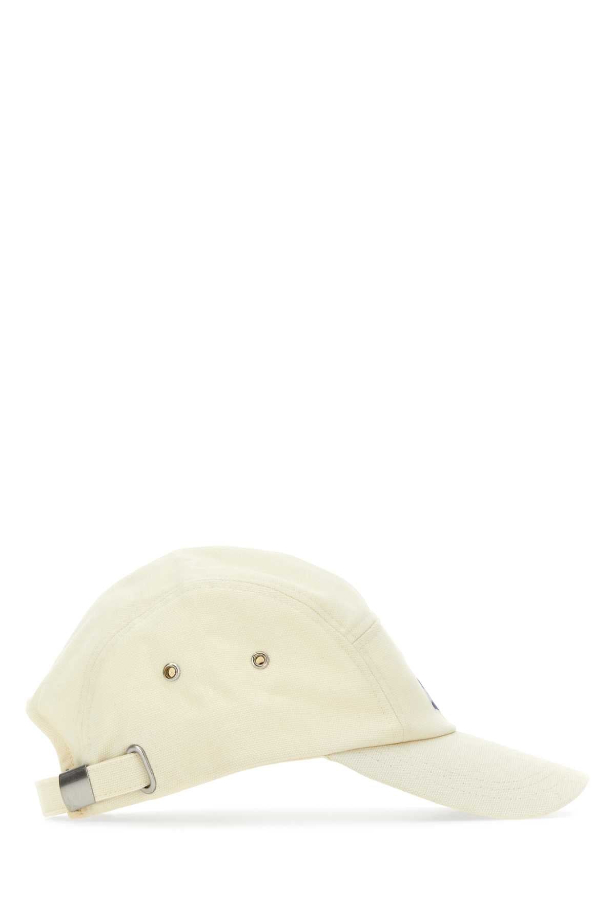Isabel Isabel Marant Ivory Cotton Tedji Baseball Cap - Image 3