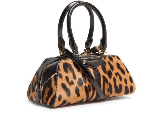 GIVENCHY Mini Antigona East-West bag in leather with leopard print - Image 3