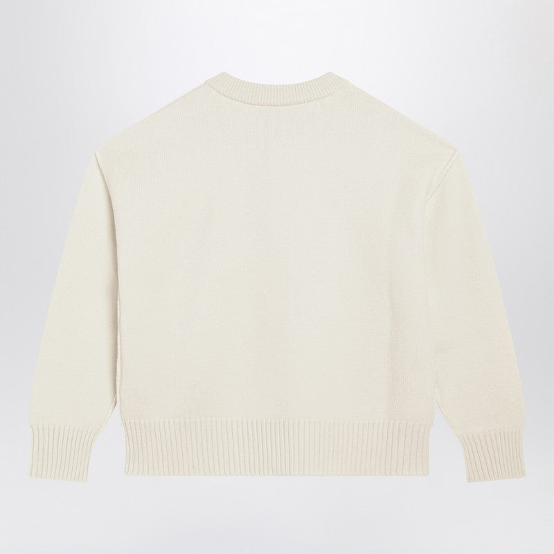 Ami Ami Paris White Ami De Coeur Cardigan - Image 3