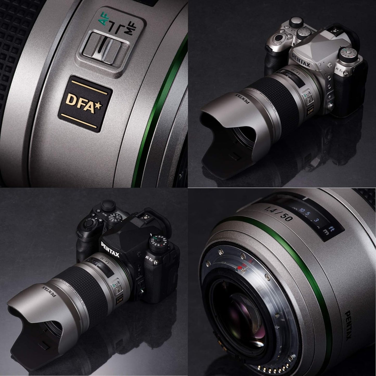 HD Pentax-D FA50mmF1.4 SDM AW Silver Edition: Limited quantities new generation prime lenses from the Star series, the latest Pentax lens coating technology, ultra-sharp, high-contrast images