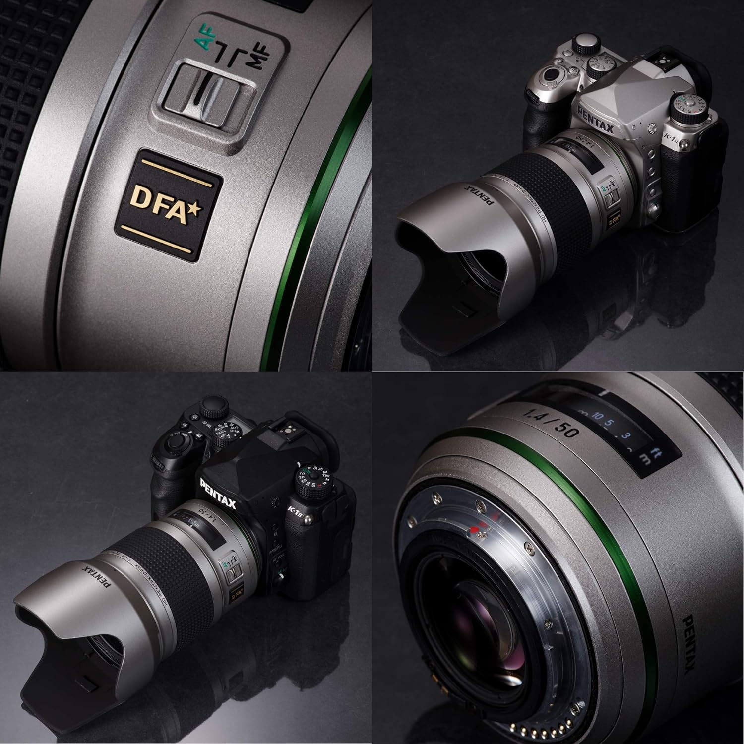 HD Pentax-D FA50mmF1.4 SDM AW Silver Edition: Limited quantities new generation prime lenses from the Star series, the latest Pentax lens coating technology, ultra-sharp, high-contrast images