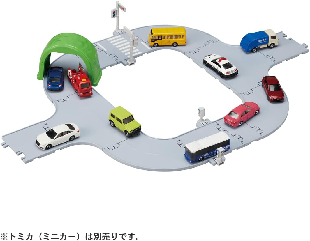 Takara Tomy Tomica Tomica Tomica Easy Kumikaekan Basic Set Mini Car, Toy, For Ages 3 and Up, Toy Safety Standards Passed, ST Mark Certified, TOMICA