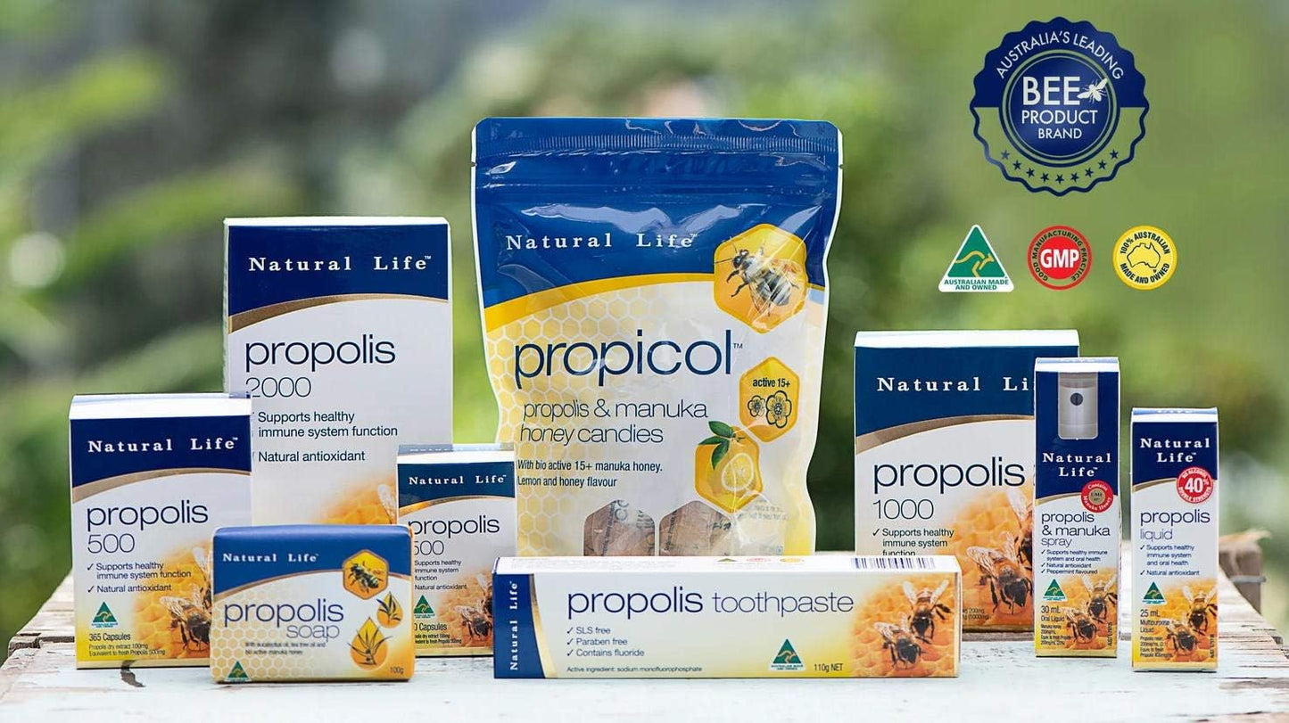 Natural Life Royal Jelly 1000 365 Tablets + Propolis 500 x 365 Tablets [With Japanese Packaging Label] [Parallel Import]