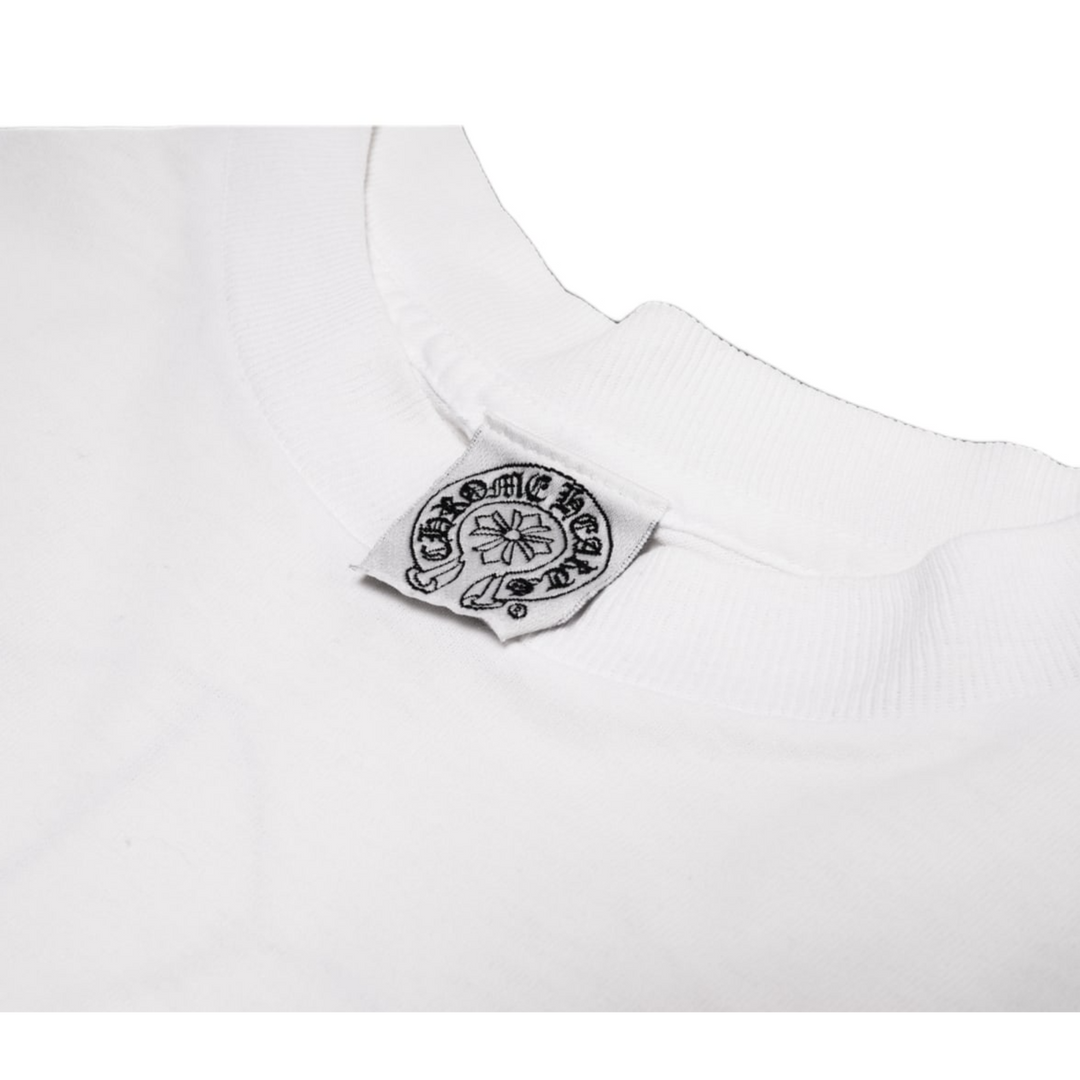 CHROME HEARTS 'DIAMOND THE NATIONAL SCIENCE MUSEUM' WHITE LONGSLEEVE