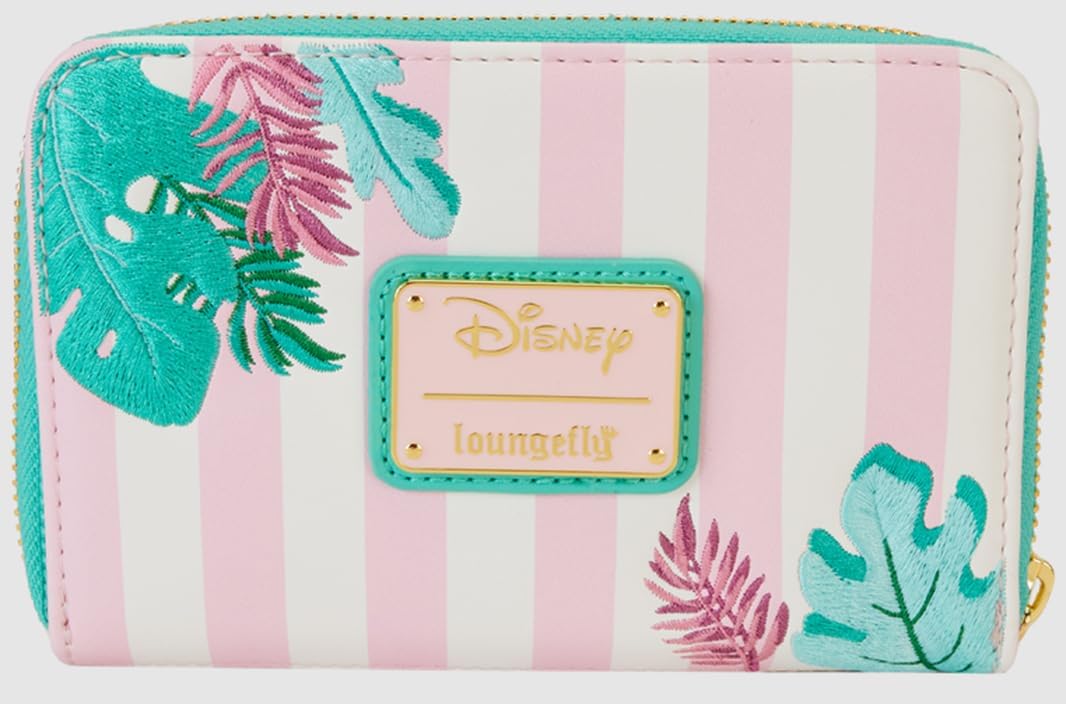 Disney by Loungefly Minnie Mouse Vacation Style Purse, Black, Zip on the