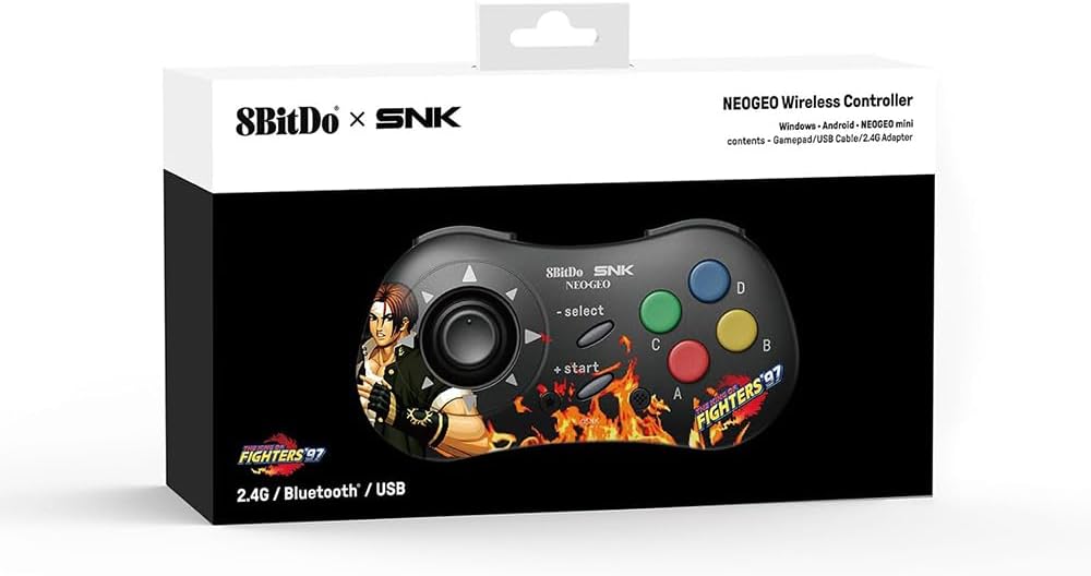 【ネオジオミニ/Android(9.0以上)/PC対応】8BitDo NEOGEO Wireless Controller Kyo Kusanagi