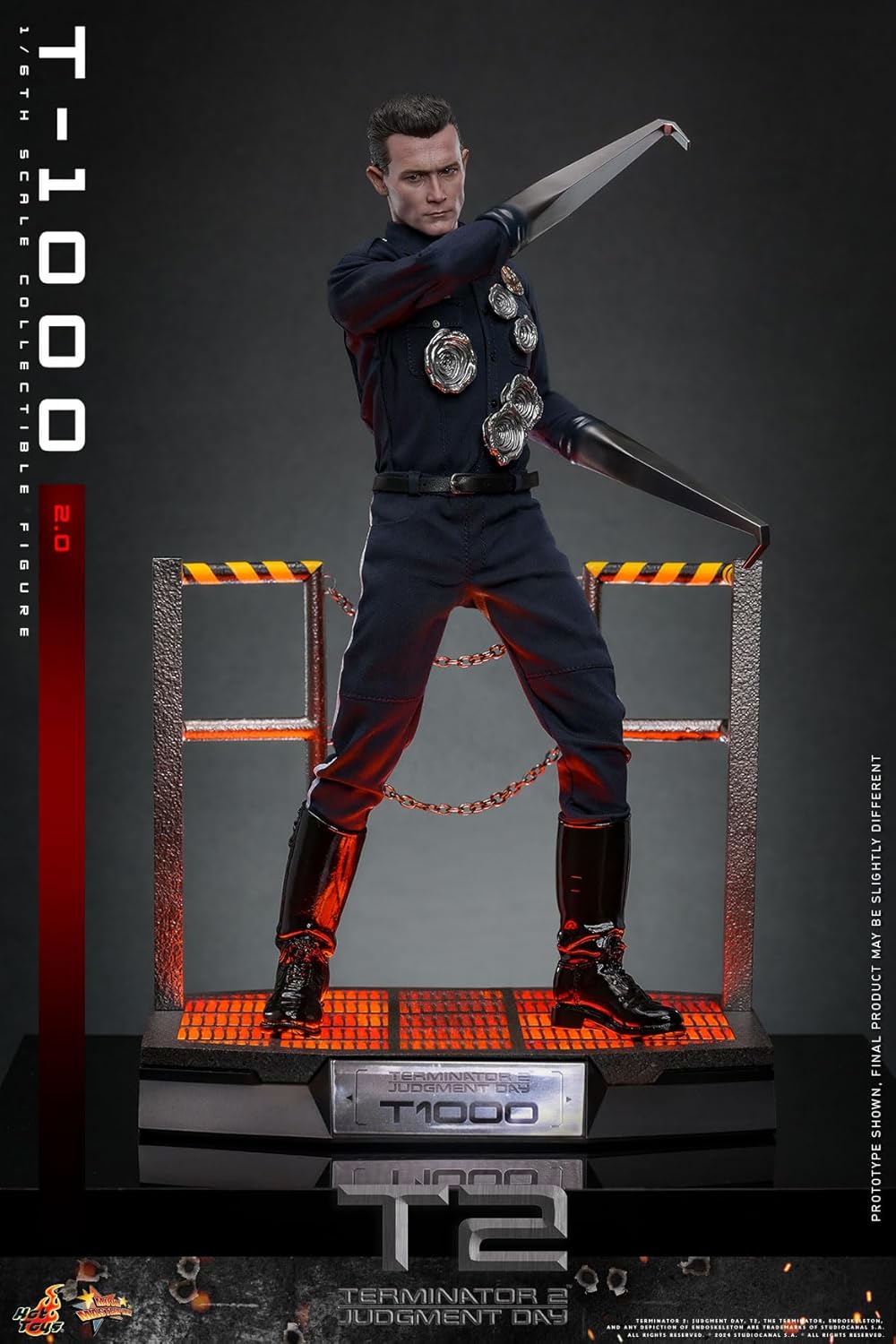 Movie Masterpiece Terminator 2 T-1000 (2.0 Version) 1/6 Scale Figure