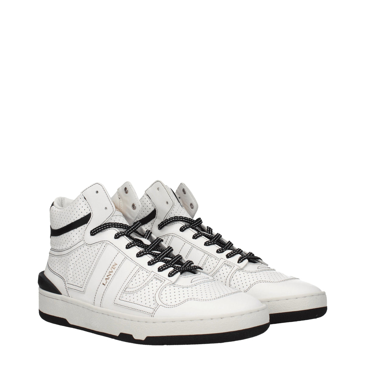 Lanvin Lanvin Sneakers Men Leather White/Black - Image 3