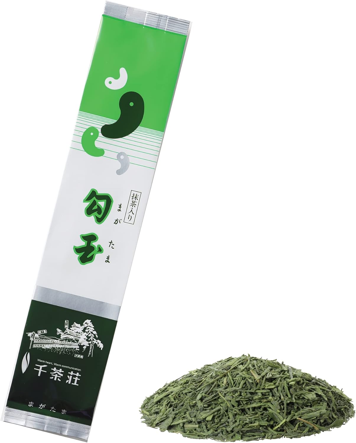 Senjaso Gold White Fold with Matcha Green Tea, Magatama, Gyokuro White Fold, 3.5 oz (100 g) x 3 Bottles (Green Tea, Sencha, Japanese Tea) / Home