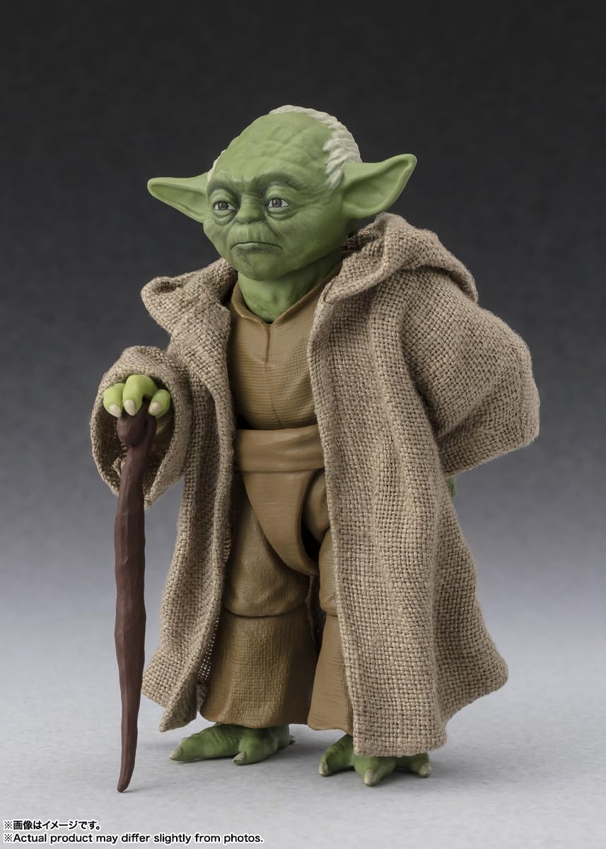 BANDAI SPIRITS S.H. Figuarts Star Wars Episode 3: Revenge of the Sith, Yoda Classic Ver., Approx. 2.8 inches (70 mm), PVC, ABS & Fabric, Pre-painted Action Figure