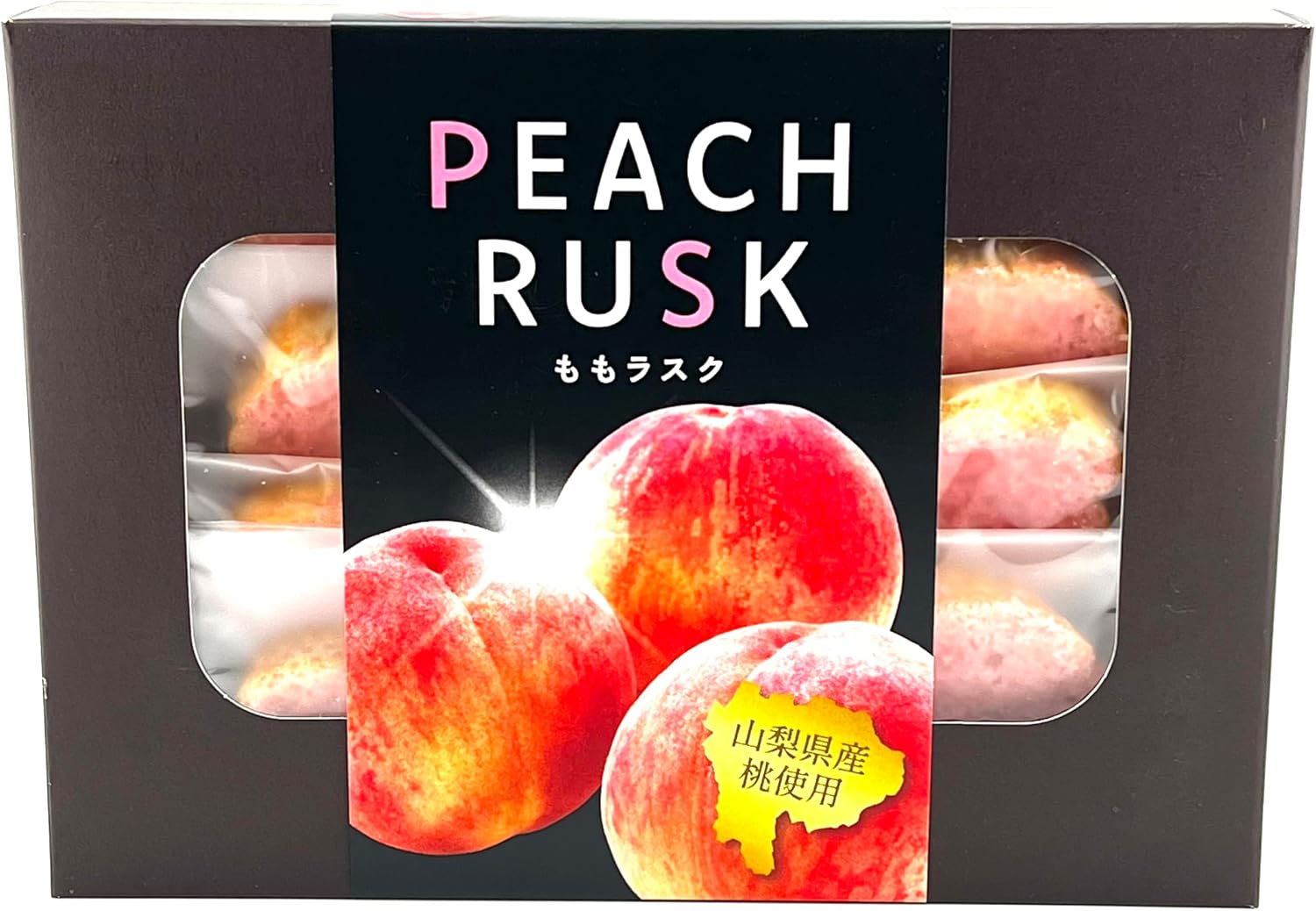 (Yamanashi Prefecture, Seasonal Limited Product) Rask, Momorask, Gift Boxed, 12 Pieces, 1 Box (12 Pieces), Crispy Bucket, Refreshing Sweetness, Made from Yamanashi Prefecture, PEACH RUSK, Souvenir