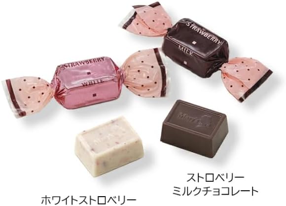 Merry Chocolate, Strawberry Cacao, 1 Px3 Bags, Chocolate, Individually Packaged, Petite Gift, No Liquor, Petite Gift, Thank You