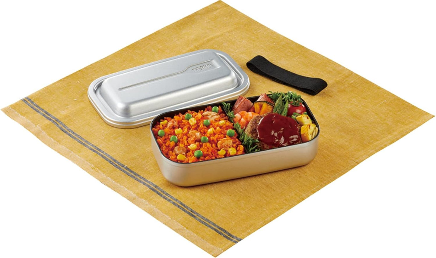 Thermos DAA-800 SL Aluminum Fresh Lunch Box, Inner Fluorine Coating, 27.6 fl oz (800 ml), Silver