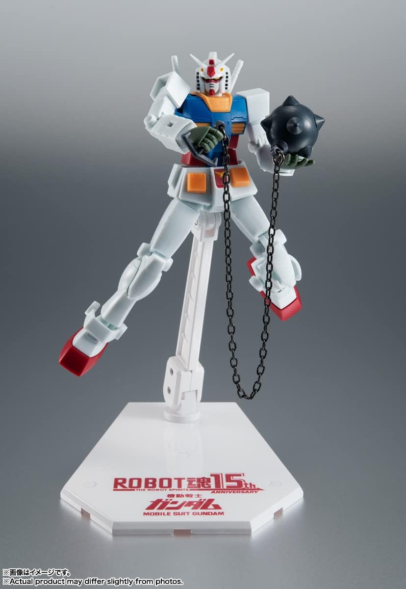 BANDAI SPIRITS ROBOT Spirits Mobile Suit Gundam RX-78-2 Gundam Version A.N.I.M.E. Robot Spirits 15th ANNIVERSARY Approx. 4.9 inches (125 mm) ABS & PVC Pre-painted Action Figure