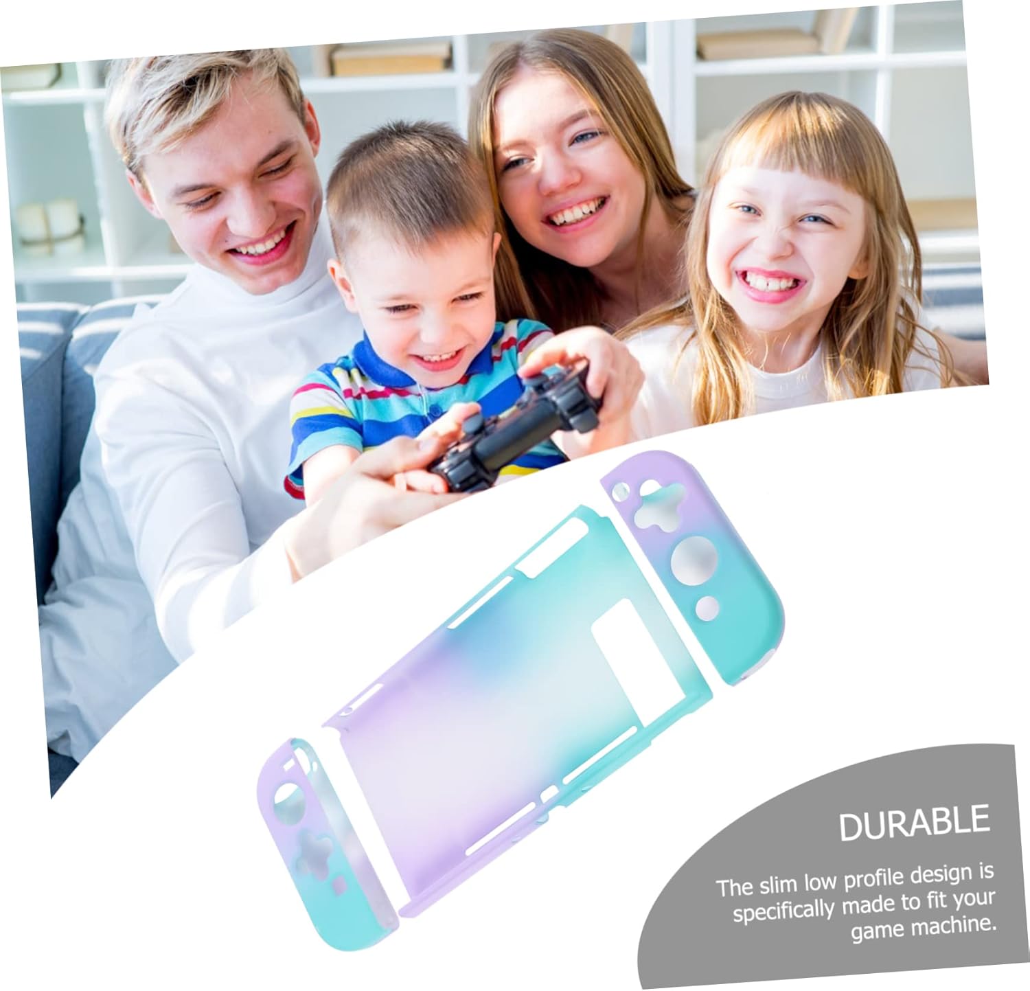 CHILDWEET ゲーム機用 減圧保護ケース グラデーション 軽量ハード製 取り外