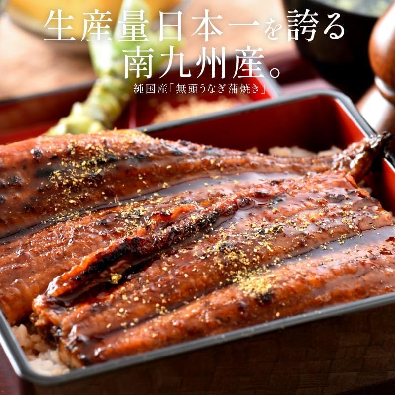 Minato Dining Shiosou Eel Kabayaki Headless, Kagoshima/Miyazaki Prefecture-Produced (Extra Large Size Approx. 7 oz x 3 Tails) Approx. Serves 6, [Gift Box Included] Gift, Domestic Eel, Grilled Eel