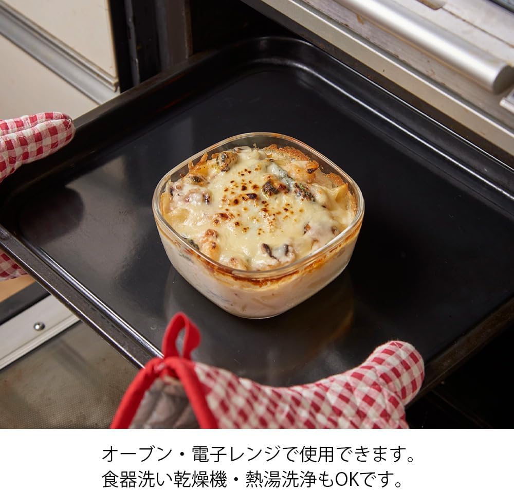 HARIO KST-2012-OW Heat Resistant Glass Storage Containesr, Made in Japan, White, 3 Pieces