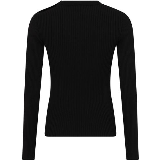 COURREGES ショルダースナップ リブニット セーター - Image 3