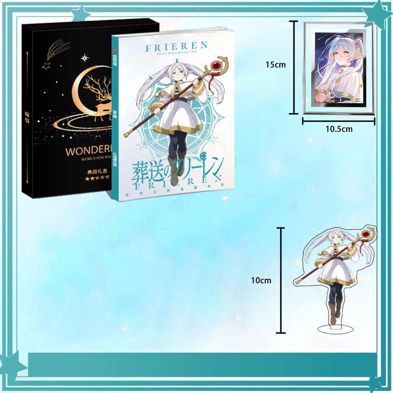 Funeral Freeren Lucky Bag Surroundings Support Box, Memorial Collection Anime, Moe Product, Gift, Birthday Gift, Gift (Course A, Course A)