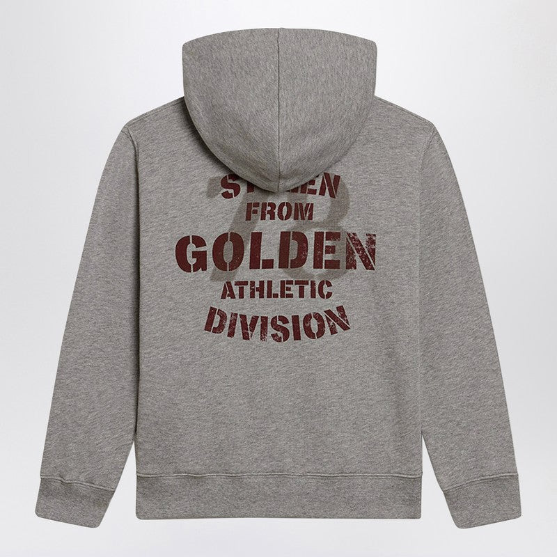 Golden ゴールデングースグレーコットンジップスウェットシャツ - Image 3